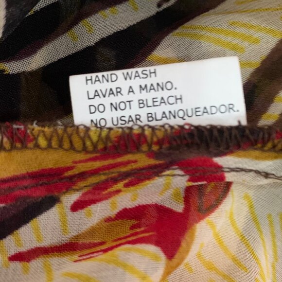 NWT $89 OCEAN BREEZE Embellished Tropical Zebra Swimsuit Coverup Tunic Dress Sm - Picture 12 of 13